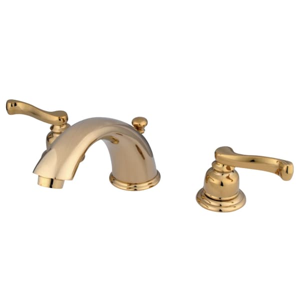 KB8962FL 8" Widespread Bathroom Faucet, Polished Brass